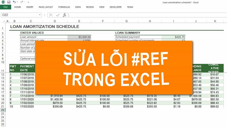 Lỗi REF!trong Excel - Nguyên nhân và giải pháp khắc phục hiệu quả