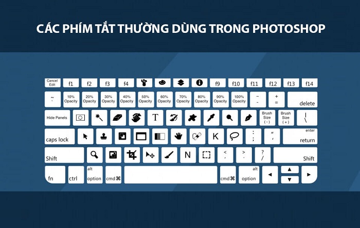 Tổng hợp tất cả các phím tắt quan trọng trong Photoshop mà bạn nên biết